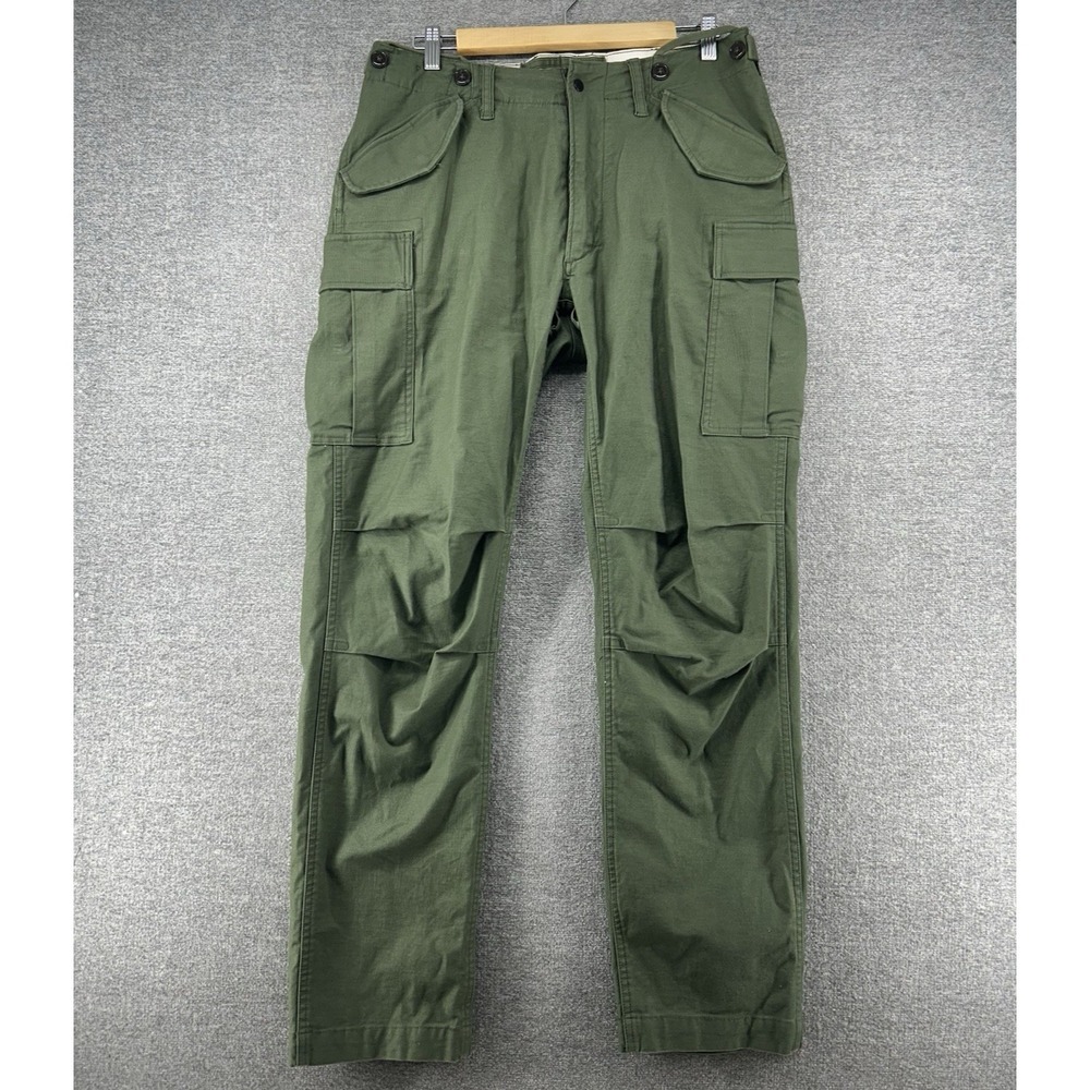Relwen Commando Cargo Pants Men Size 32x32 Military Green Tactical Utility